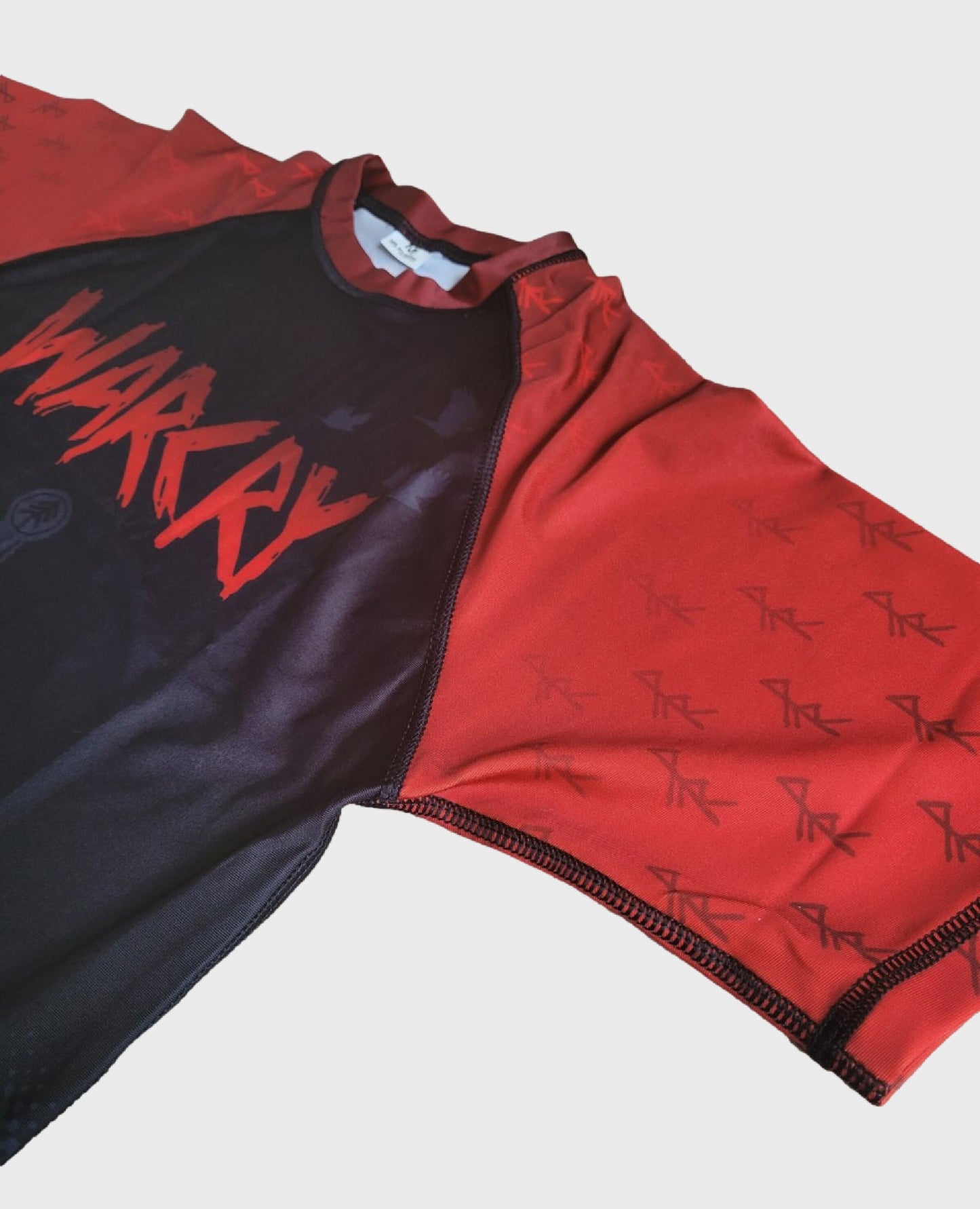 Raven Feeder - Red WARCRY Short Sleeve Rashguard - BJJ - No-Gi - Rash guard - Fight Wear - Viking - Pagan - Heathen - WARCRY