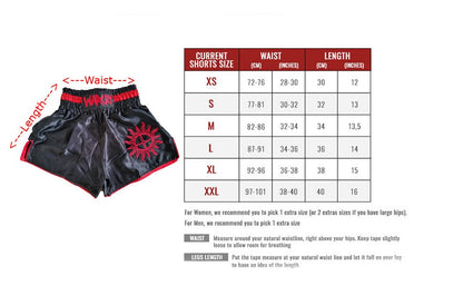 WARCRY Muay Thai Shorts Sun wheel Rune Poem Solar Worship Kickboxing MMA Boxing Thai Boxing Medieval Sun Gift Sparring Red