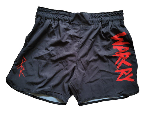 Youth WARCRY MMA Shorts Mixed Martial Arts Kickboxing Muay Thai Bindrune Viking Rune Shorts Gifts for kids gifts no gi BJJ jiu jitsu shorts